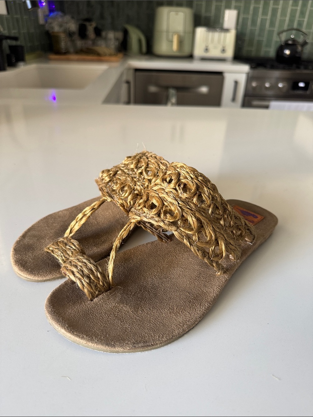 Rocket Dog Braided Jute Toe-Loop Sandals